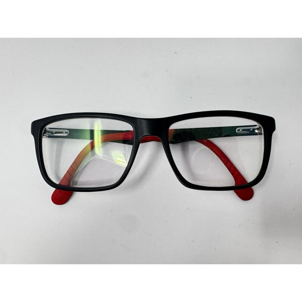 Carrera CA8255SAM 0088 Matte Black Red Eyeglass Frames 55-17-145 Authentic